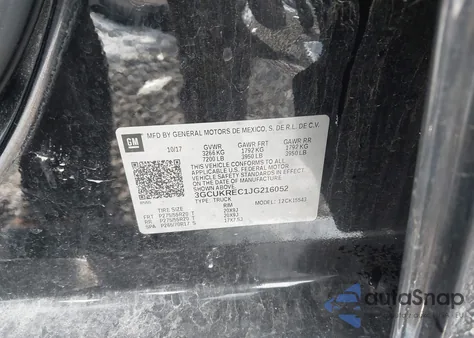 2018 Chevrolet Silverado 1500 1Lt из США, поврежденный, VIN 3GCUKREC1JG216052